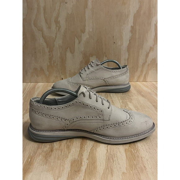 Cole Haan Grand OS Tan Suede Shoes Oxford W08472 Mens Size 8 1/2 B main image 4